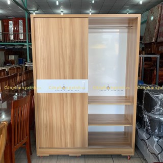 Tủ quần áo, tủ cửa lùa có ngăn hôc đa năng, gỗ cn MDF, CPX-T22