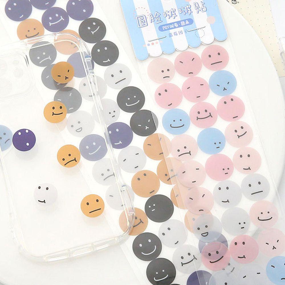 Giấy Dán Trang Trí Điện Thoại/Sổ Tay Hình Khuôn Mặt Biểu Cảm DIY Sáng Tạo
