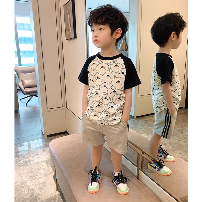 AT36 Size90-140 (9-30kg) Áo thun bé trai (áo xiliba 100% cotton cực mát) Thời trang trẻ Em hàng quảng châu