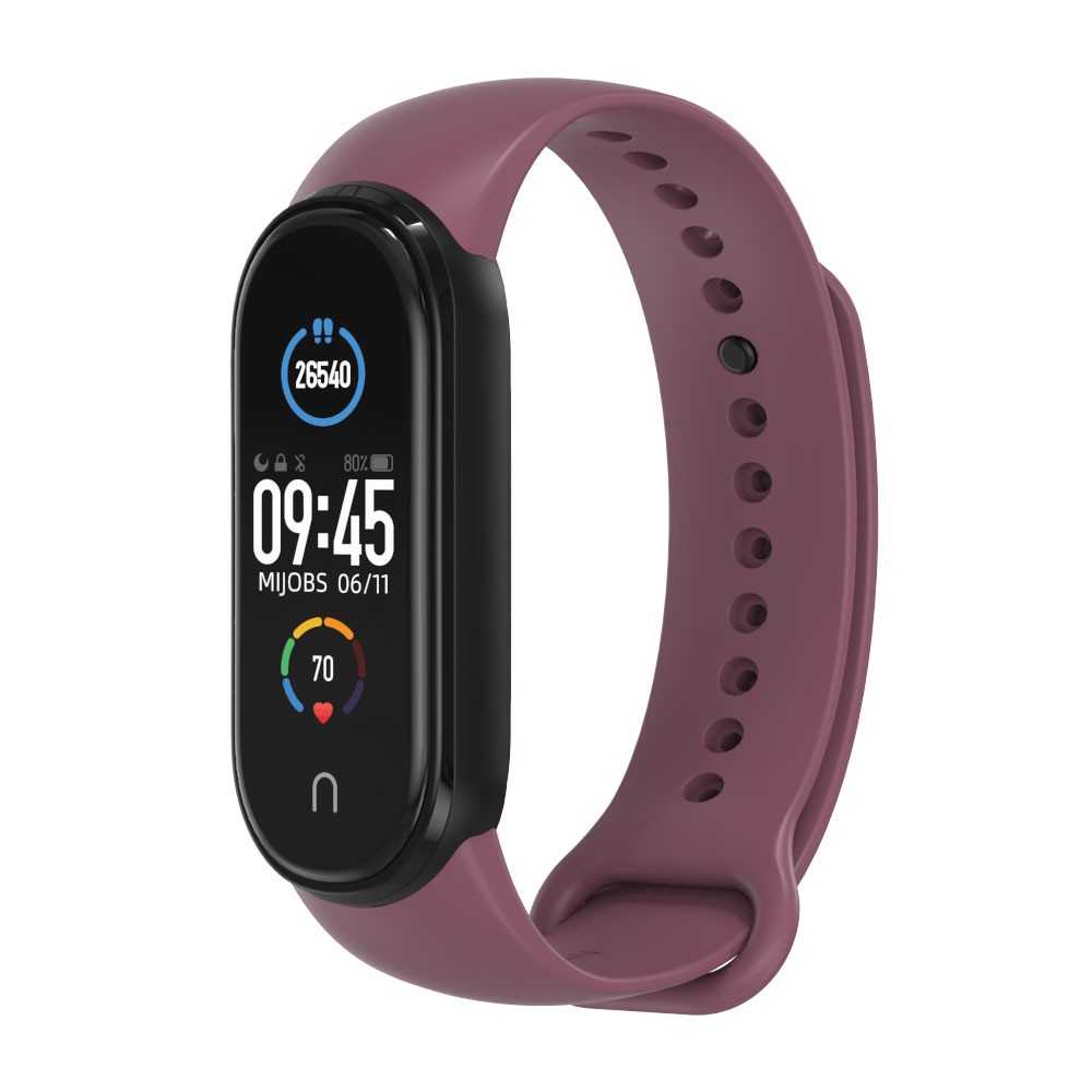 Dây đeo cao su viền đen Mi band 5, miband 6 chính hãng Mijobs