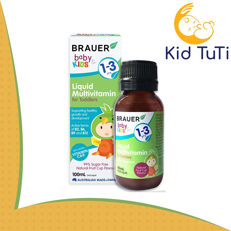 Vitamin Tổng Hợp Brauer Liquid MultiVitamin Date Tháng 9/2023