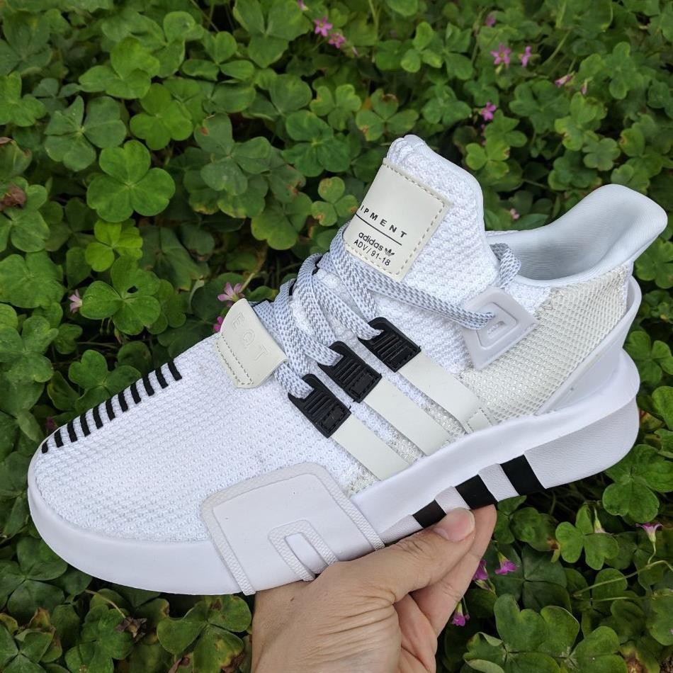 [Chính Hãng] [FULL BOX - CAO CẤP] Giày Adidas EQT Phản Quang Basketball ADV màu trắng sọc đen . 2020 new . :))