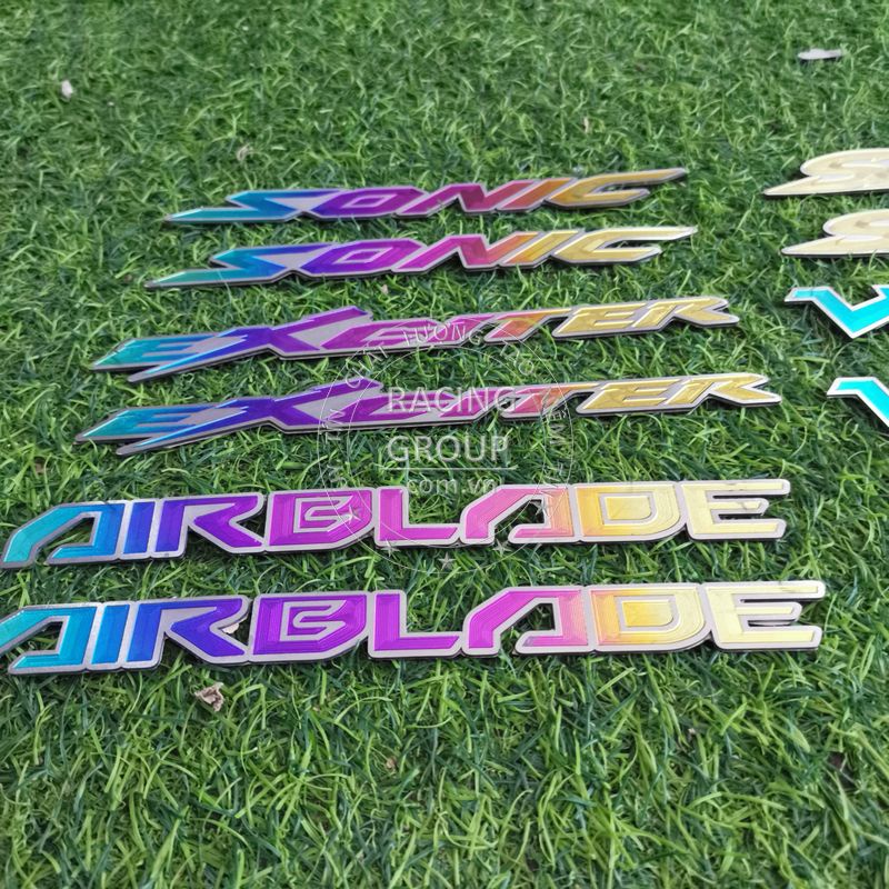 Tem titan dán hông Winner X, Winner, Exiter 150, Vario, Satria, Sonic, AB, SH trang trí xe máy