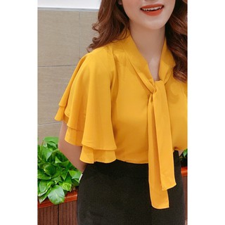 Áo sơ mi ngắn tay nơ cổ - 20Again
