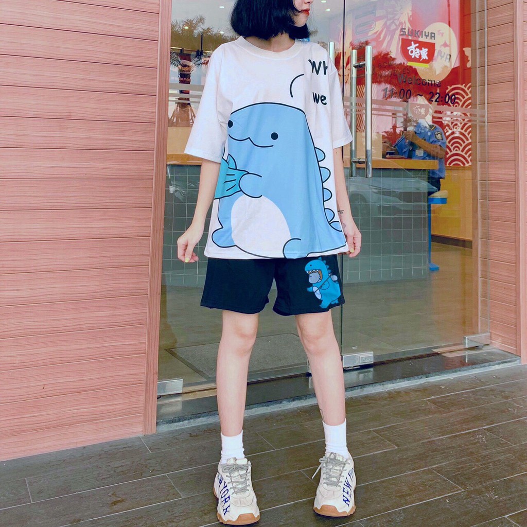 [Mã WASTUP24 giảm 10K đơn 50K] Set bộ cartoon hoạt hình Klong We Home form rộng Unisex Molly Fashion