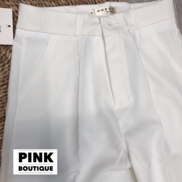 Quần Xuông Dài Nữ Ống Rộng Lưng Cao Pink Boutique