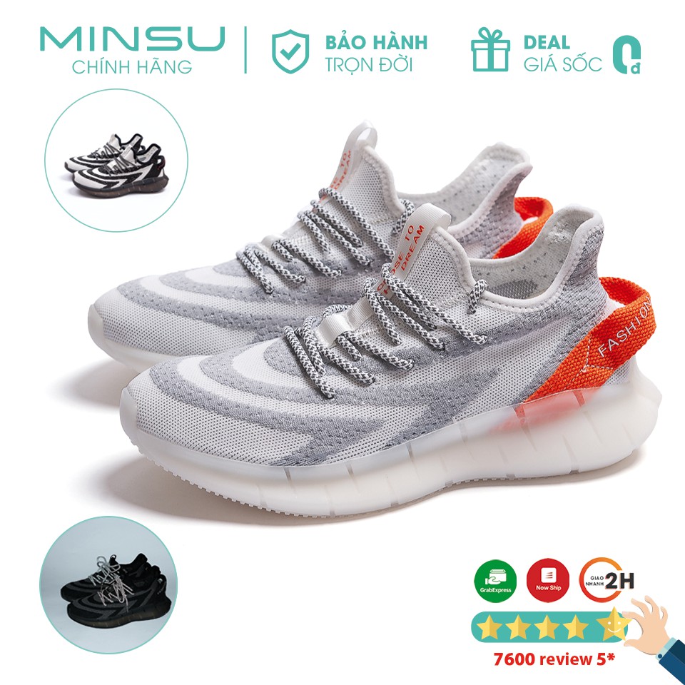 Giày Y350 Nam Phản Quang MINSU M6709, Giày Sneaker Nam Phản Quang Đế Siêu Nhẹ,Thiết Kế Lạ Mắt Cực Chất Khi Mang Đi Chơi