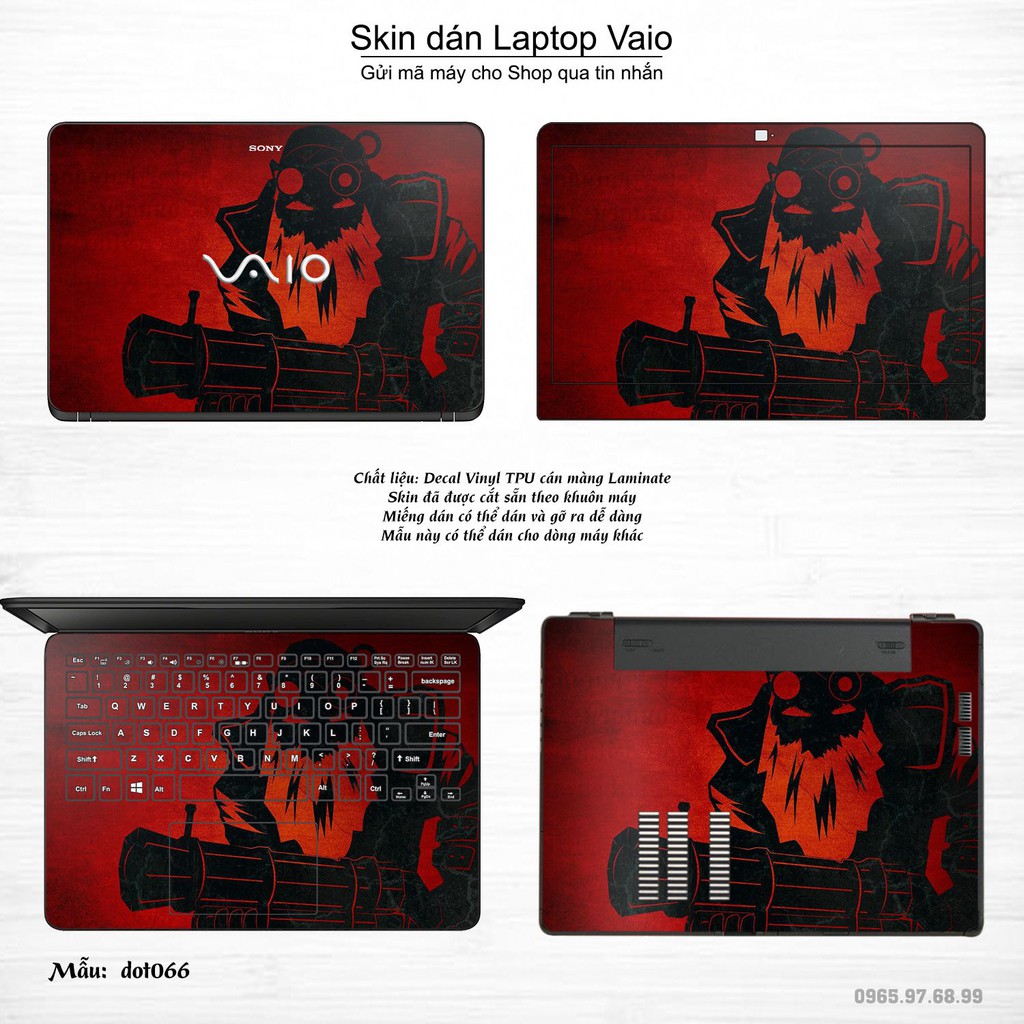 Skin dán Laptop Sony Vaio in hình Dota 2 _nhiều mẫu 11 (inbox mã máy cho Shop)