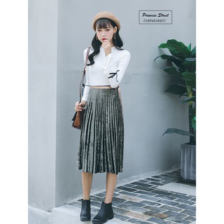 CHÂN VÁY NHUNG ĐẸP LỒNG LỘN