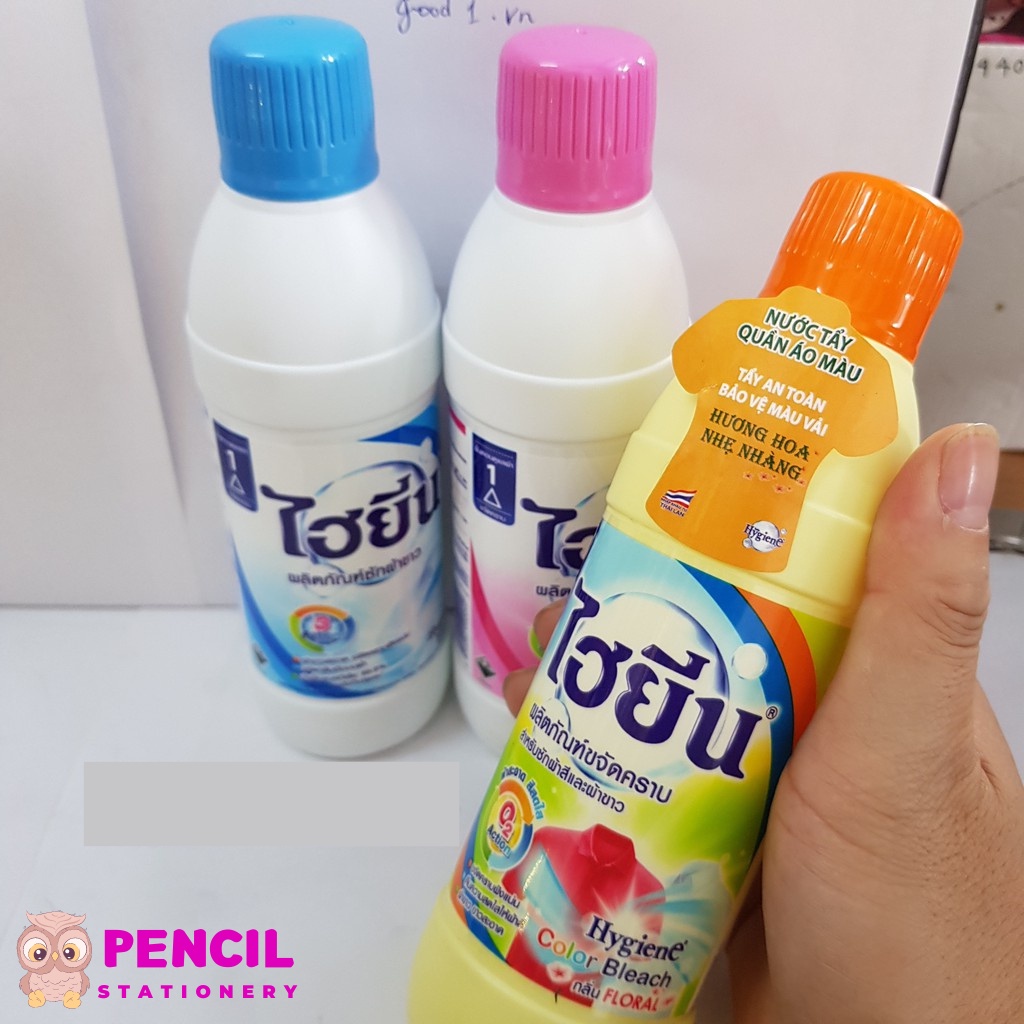 Thuốc Tẩy Trắng, Tẩy Màu Quần Áo Thái Lan 250ml - Nước Tẩy Hygiene Sạch Các Vết Bẩn Ẩm Mốc