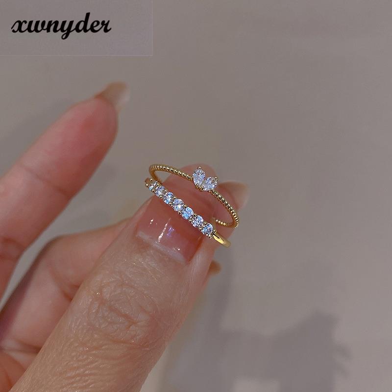 Nhẫn Hàn Quốc XWNYDER Dễ Thương Nhẹ Nhàng Tinh Tế Phong Cách Ins Mới Cho Nữ