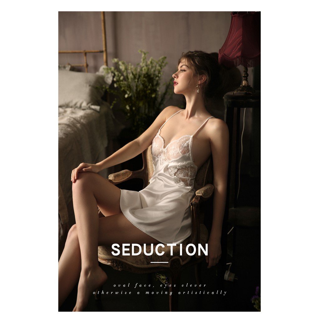 (M.33) Váy ngủ sexy có đệm và gọng ngực cao cấp Đầm mặc nhà gợi cảm quyến rũ | BigBuy360 - bigbuy360.vn