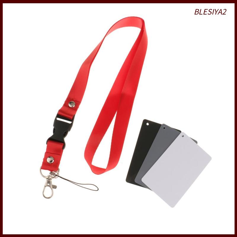 Thẻ Cân Bằng Chụp Ảnh 3 Trong 1 Màu Xám 18% Blesiya2