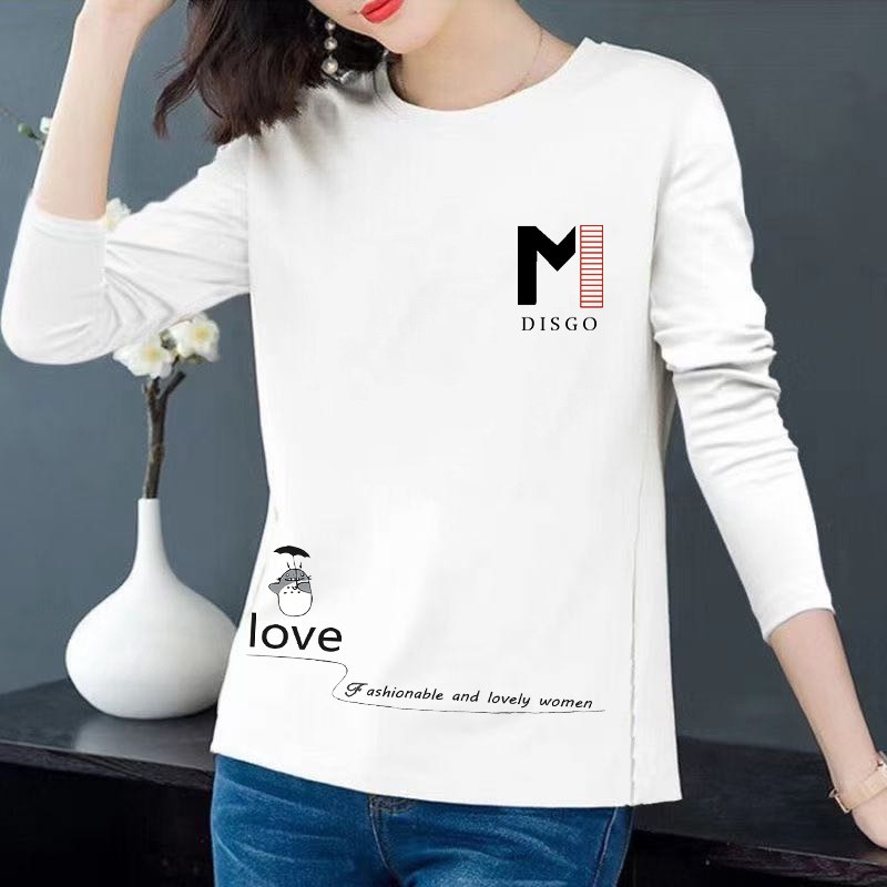 Áo phông nữ dài tay body họa tiết thu đông 2020 | BigBuy360 - bigbuy360.vn