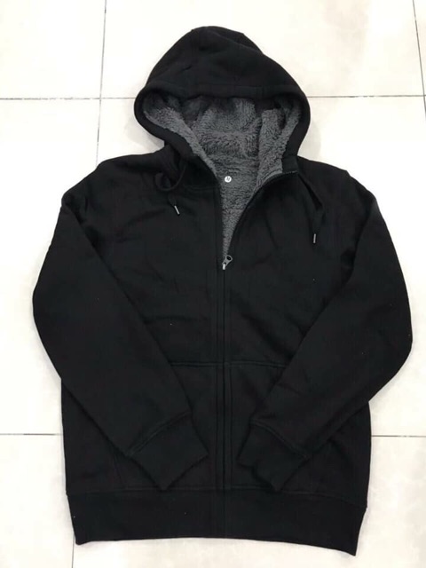 Áo khoác nỉ lót lông cừu vnxk