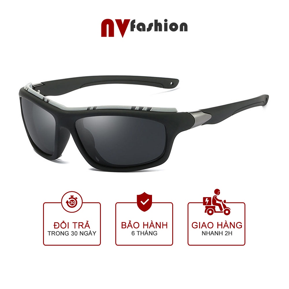 Kính mát thể thao nam nữ NVfashion A5327, tròng phân cực chống tia uv (nhiều màu)