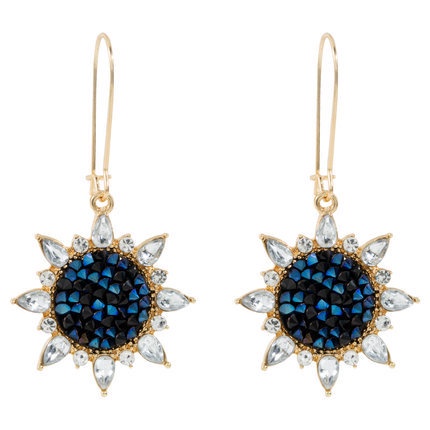 Khuyên Tai Đính Đá sapphire Thời Trang Mùa Hè