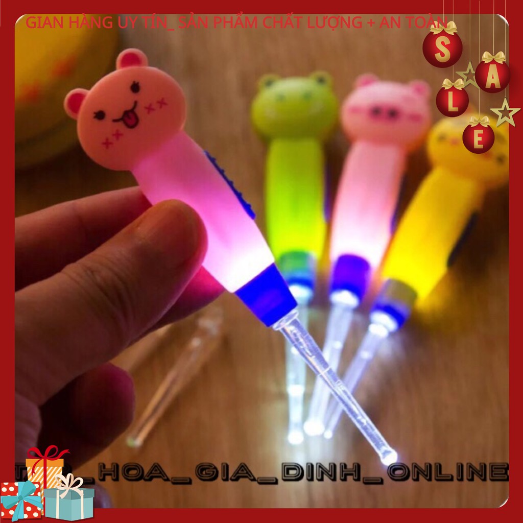 Dụng cụ lấy ráy tai có đèn hình thú dễ thương