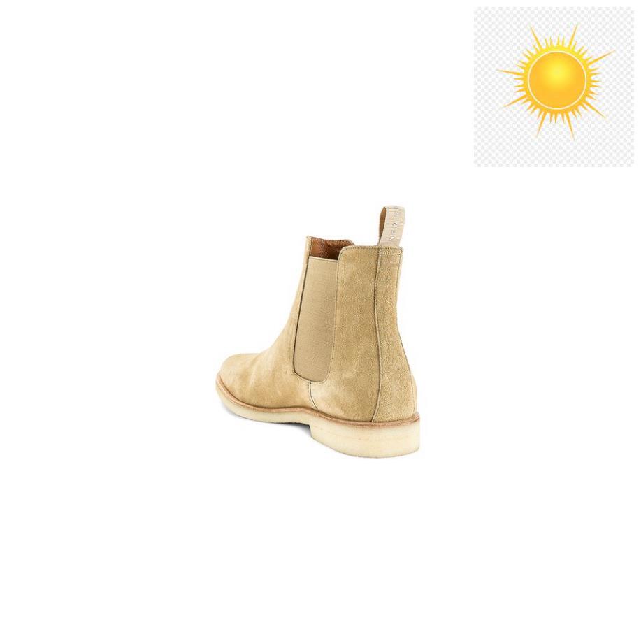 ️🥇 Giày Chelsea boots cao cổ thời trang chất liệu da lộn màu tan đế độn 3.5cm ️🥇