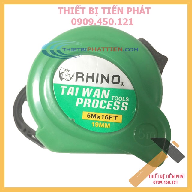 Thước Cuộn RHINO 5m, 7.5m, 10m Cao Cấp Full Size 1 Mặt, 2 Mặt, Lỗ Ban (Chính Hãng)