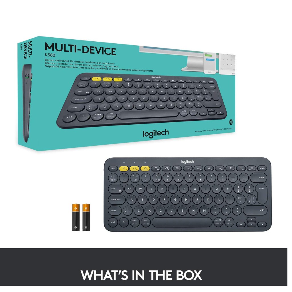 Combo Bàn phím và chuột Bluetooth Logitech K380 Logitech M350 - hàng chính hãng