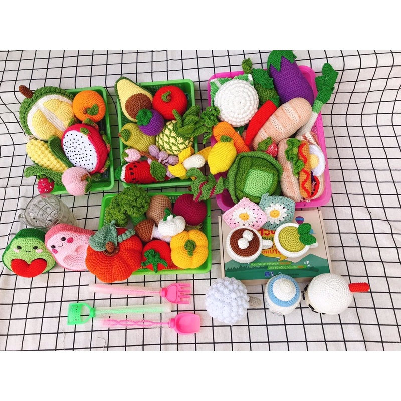 Rau, củ, quả handmade