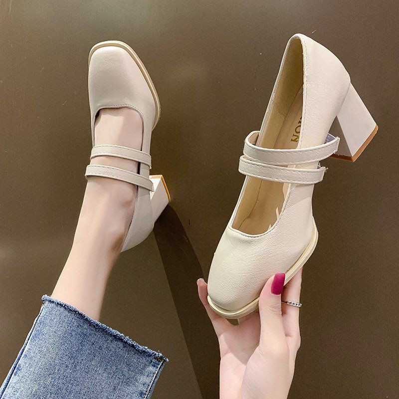 giày lolita đế vuông hàng Quảng Châu kèm hình thật