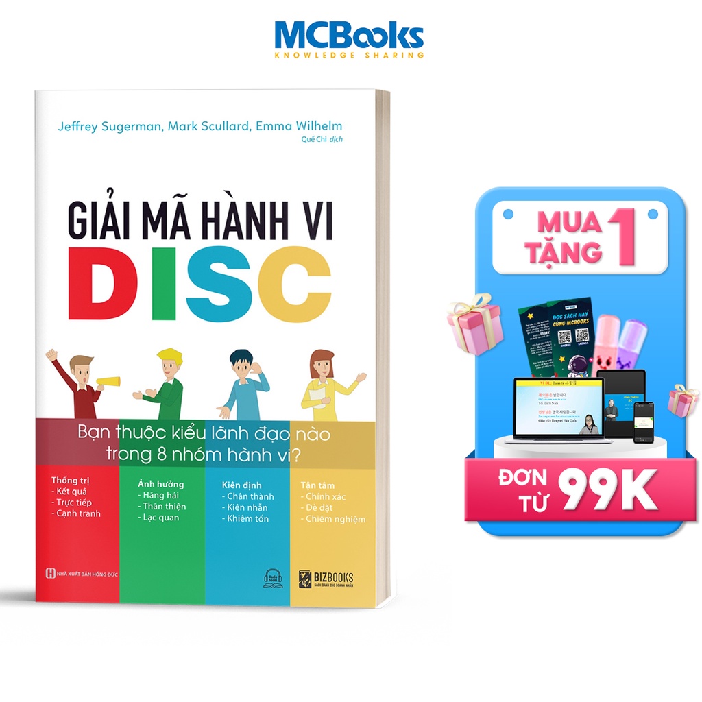 Sách - Giải Mã Hành Vi DISC: Bạn Thuộc Kiểu Lãnh Đạo Nào Trong 8 Nhóm Hành Vi?