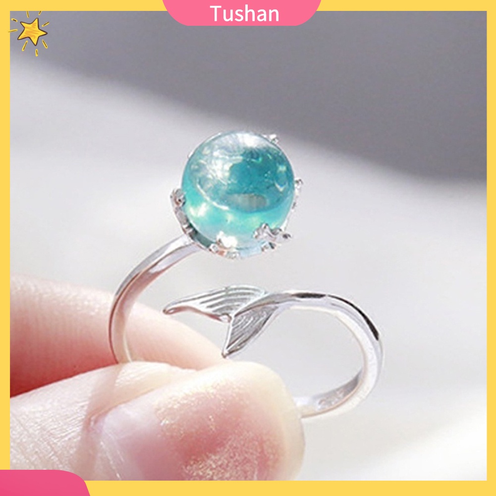 Nhẫn nữ đính đá phong cách thời trang điều chỉnh được