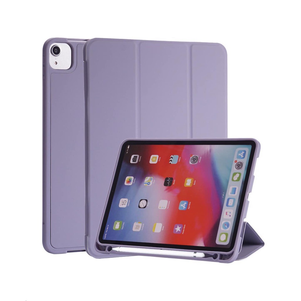 BAO DA SMART COVER SILICON, ỐP LƯNG SILICON CHO IPAD CÓ KHE CÀI BÚT CHO IPAD 10.2 INCH, IPAD 10.5 INCH, IPAD PRO 11 INCH | BigBuy360 - bigbuy360.vn