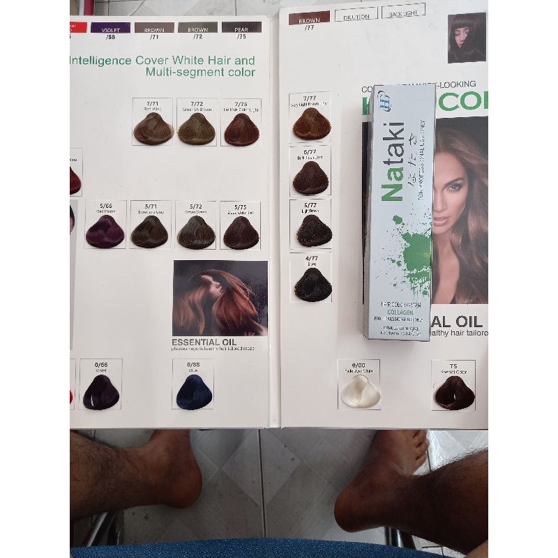 Bảng Màu Nhuộm Nataki cho salon