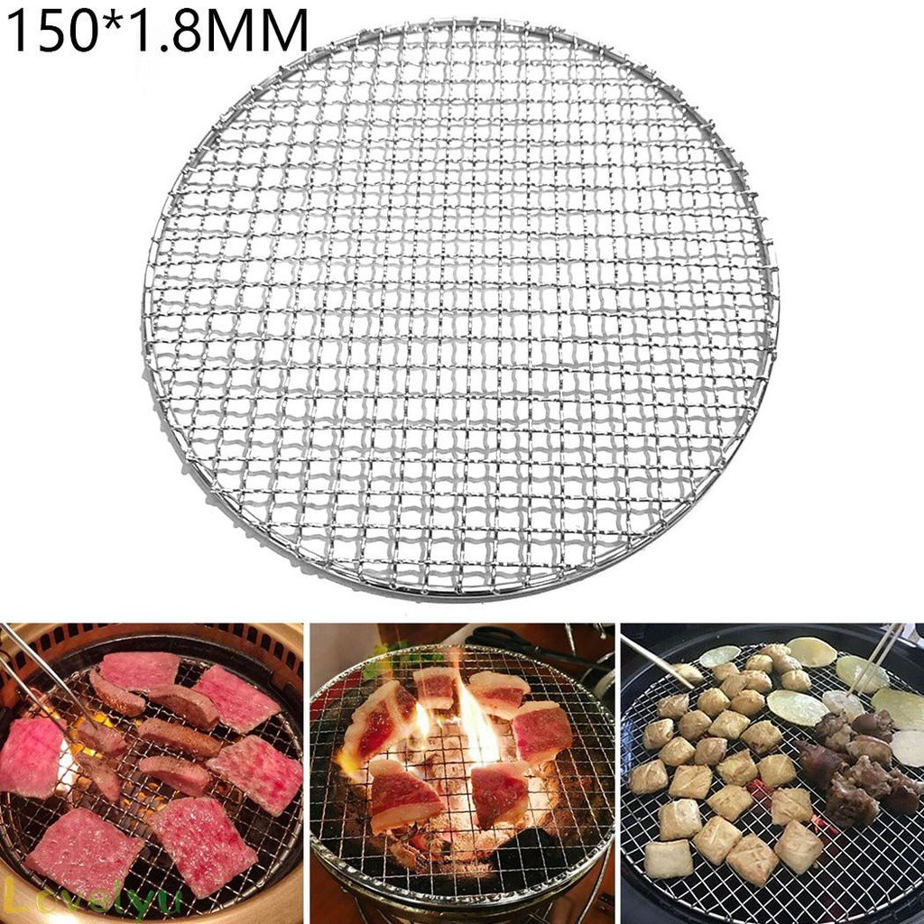Đĩa Tròn Nướng Thịt Bbq Bằng Thép Không Gỉ
