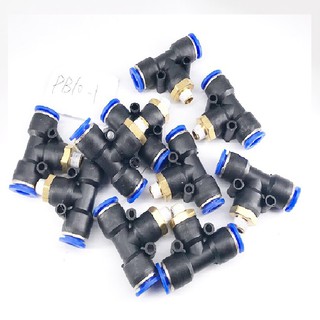 Đầu nối nhanh chữ t nối ren - ống 4-6-8-10-12