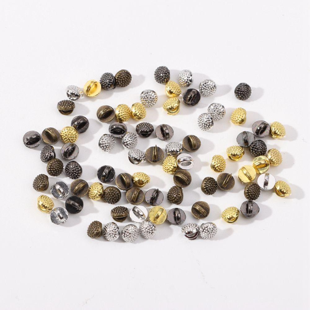 Set 20 Nút Áo 4mm Họa Tiết Cầu Vồng Cho Búp Bê Barbie