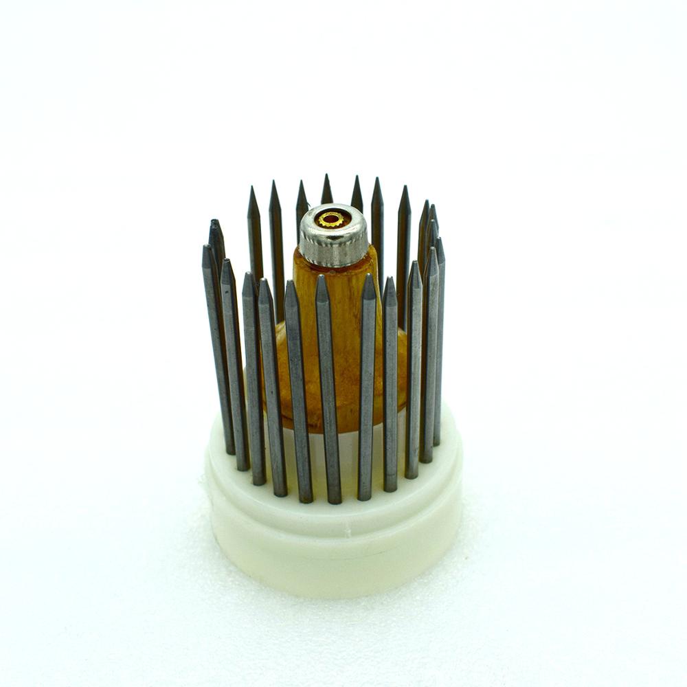 Bộ 23 Dụng Cụ Định Vị Đá Với Tay Cầm Gỗ