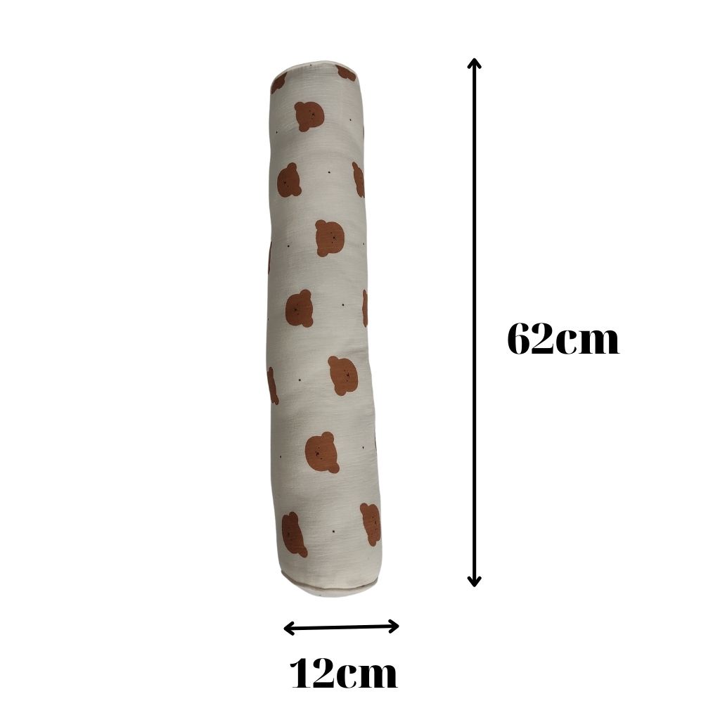 Gối ôm cho bé vải muslin cao cấp size đại 62 cm