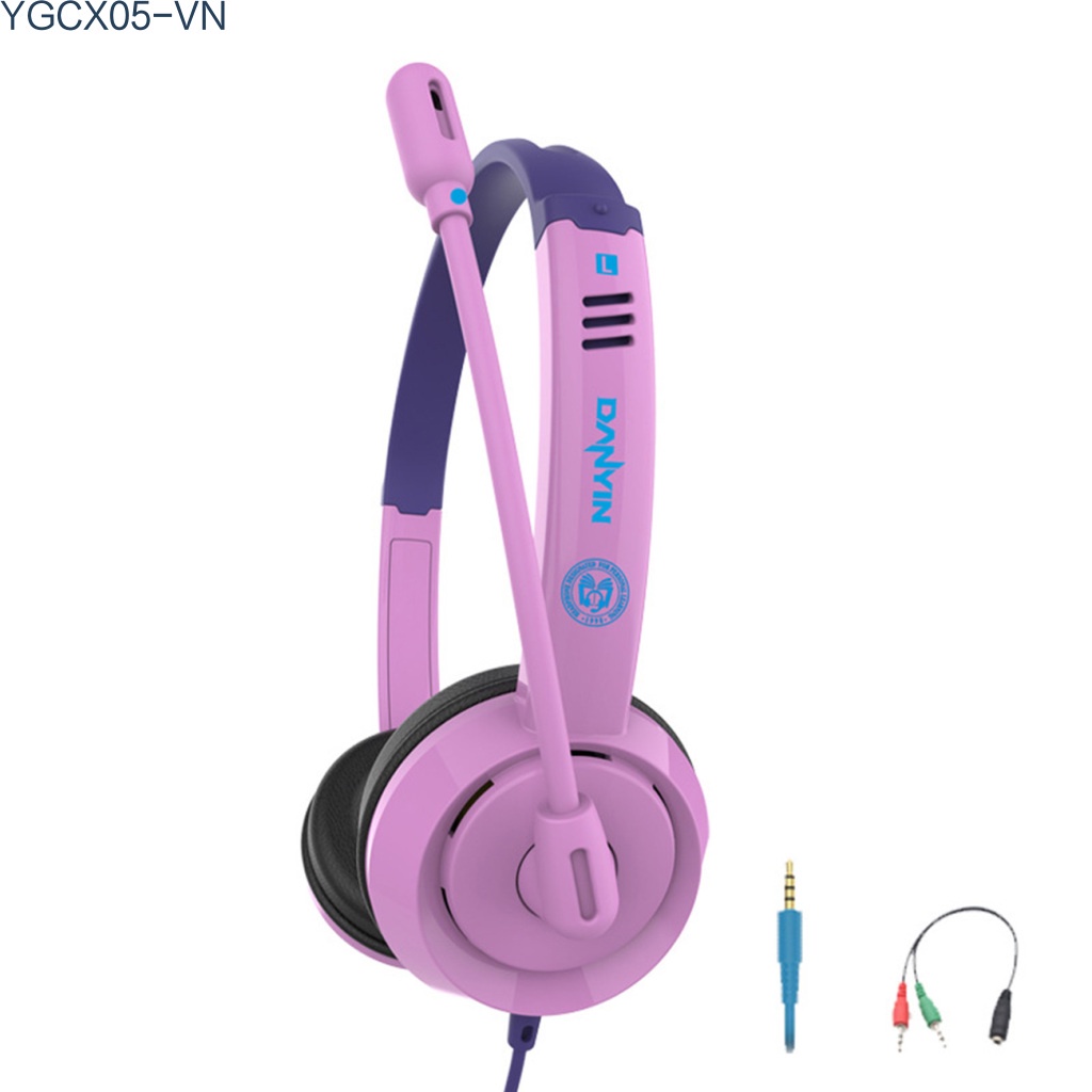 Tai Nghe Chụp Tai Có Dây Chống Ồn Có Mic Điều Chỉnh Âm Lượng Dành Cho Học Tập Trực Tuyến | BigBuy360 - bigbuy360.vn