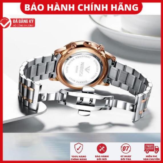 Đồng hồ Nam NIBOSI 2339 Vân sọc 3D hiện đại – Chạy Full Kim – Chống nước cực tốt.