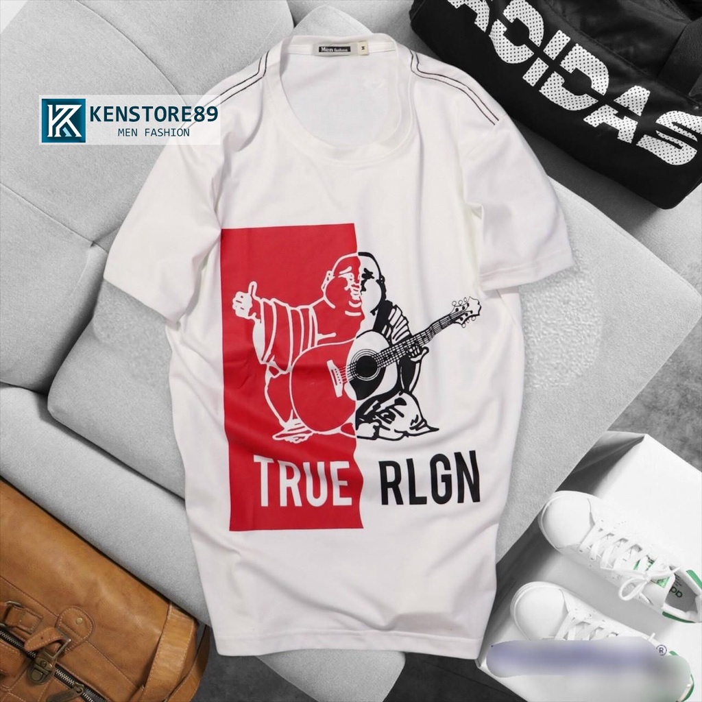 Áo thun nam cổ tròn ÔNG ĐỊA phong cách vải cotton KENSTORE89 ATV215