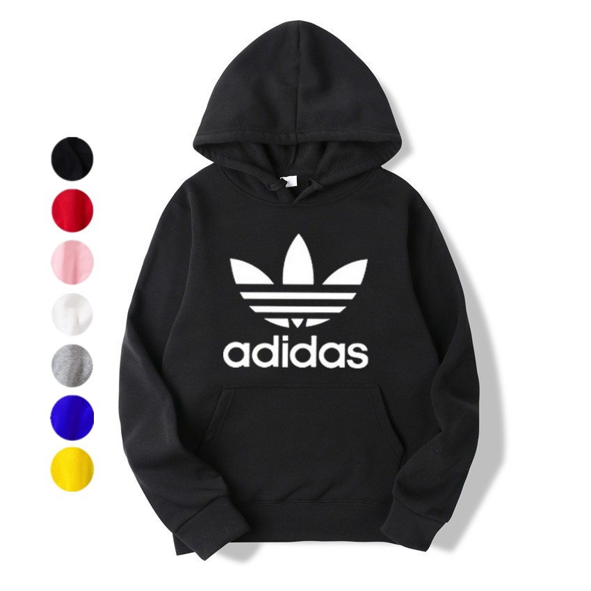 Áo Hoodie Adidas Tay Dài Lót Nhung Dày Dặn Thời Trang Cho Nam Nữ