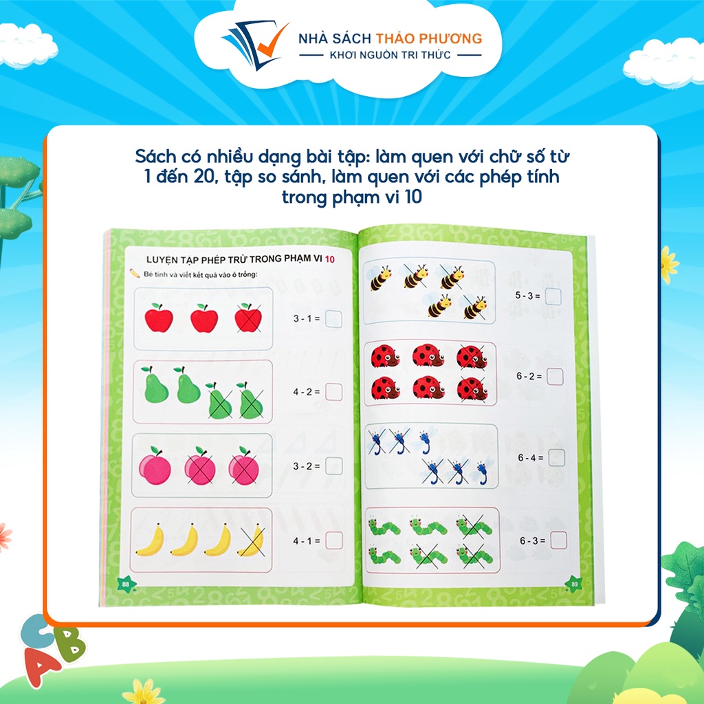 Sách - Bé chinh phục toán học (Toán học tư duy dành cho trẻ từ 4-6 tuổi phiên bản mới)