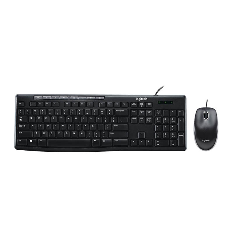 Bộ bàn phím và chuột có dây Logitech MK200