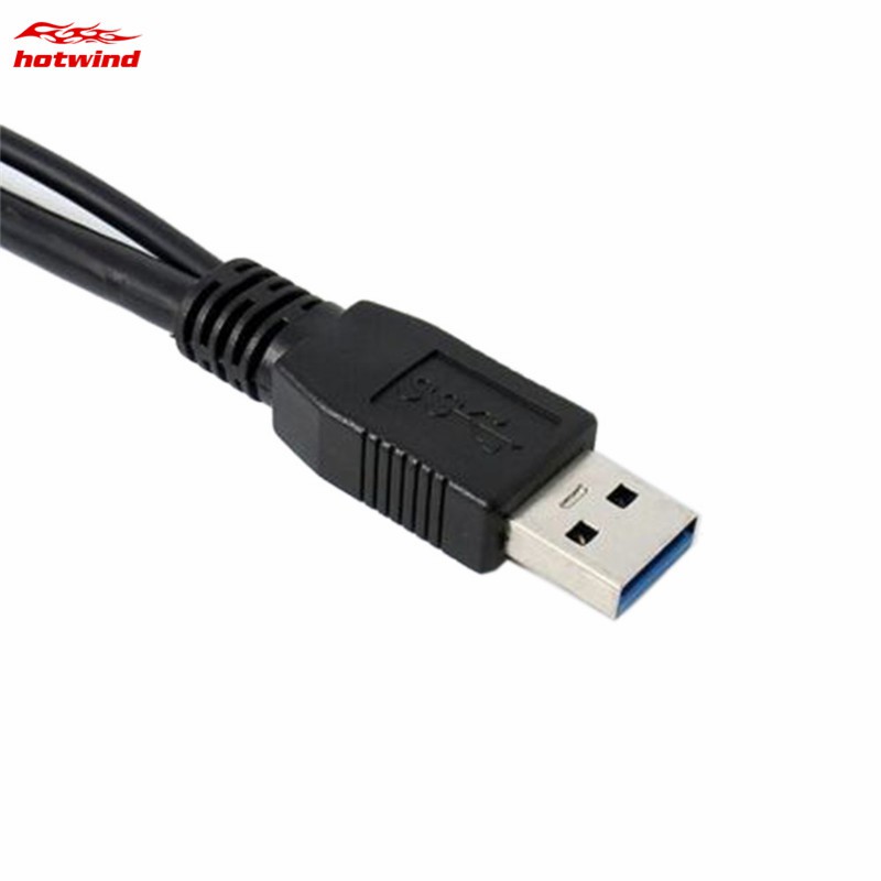 Cáp chuyển đổi 2 phích cắm USB 3.0 sang ổ cắm Micro B USB 3.0 dạng chữ Y chất lượng cao