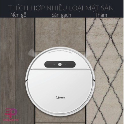 Robot hút bụi Midea i5 Sweeper Robot siêu mỏng 3 trong 1 điều khiển qua app điện thoại và giọng nói