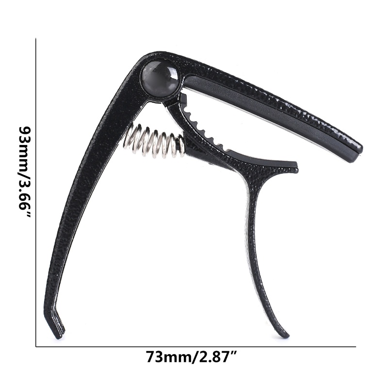 Kẹp Capo 4 Dây Tùy Chỉnh + 6 Dây Đàn Guitar Bằng Hợp Kim Kẽm Tiện Dụng