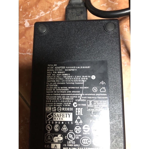 sạc dell 180w lỗi, adapter laptop dell 19.5v 9.23a còn chạy lỗi unknow