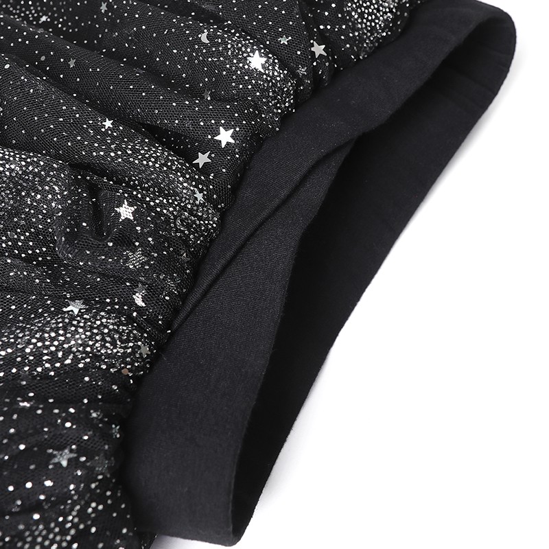 Chân Váy Xòe tutu Đính Kim Sa Lấp Lánh Cho Bé Gái