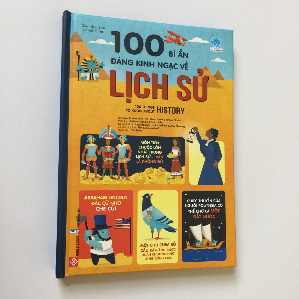 Sách - 100 bí ẩn đáng kinh ngạc về Lịch Sử (USBORNE - 100 things to know about the history)