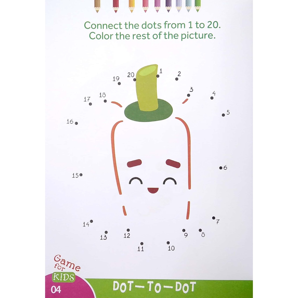 Sách Dot To Dot Color - The Rest Of The Picture - Nối Số Và Tô Màu 6