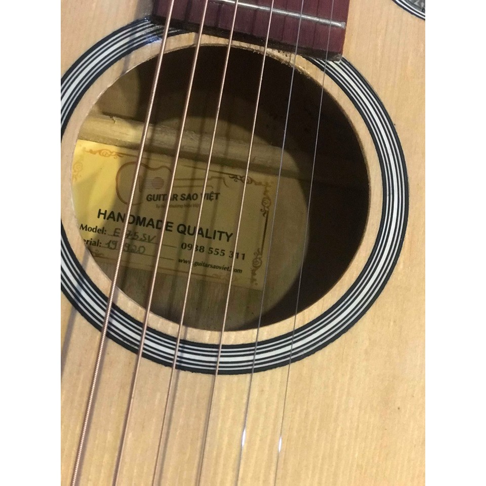 Guitar Acoustic E-75SV Giá hủy diệt (Guitar Sao Việt Bảo hành 12 tháng)